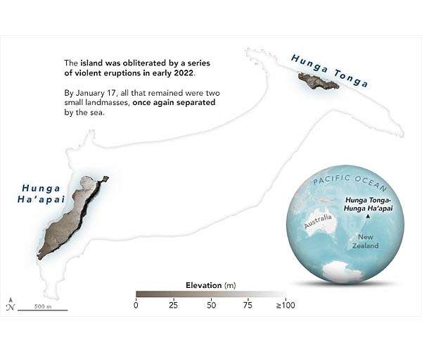 Dramatic Changes at Hunga Tonga-Hunga Ha'apai