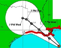 Hurricane Gustav begins lashing US coast
