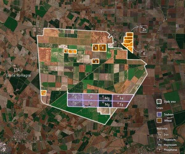 Measuring nutrition in crops from space