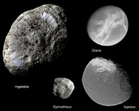 Cassini Finds Mingling Moons May Share A Dark Past