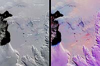 Hatching An Iceberg: Satellite Views Large Crack In Glacier