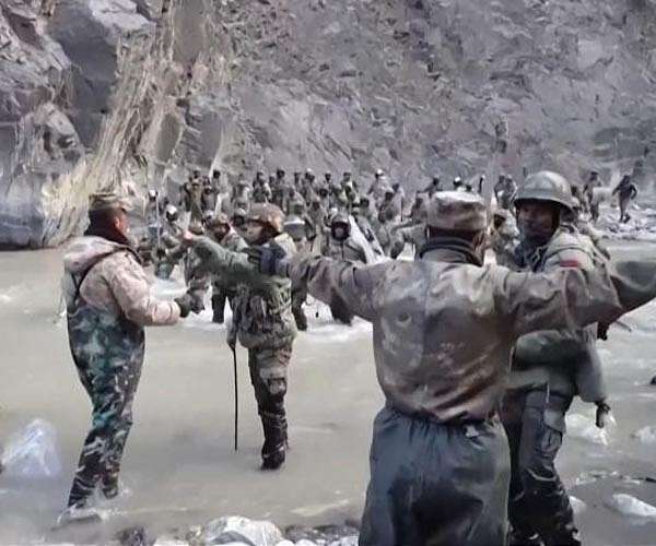 Indian and Chinese troops gift sweets at contested border