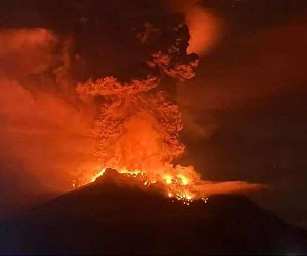 Thousands evacuated as Indonesia volcano erupts, causes tsunami threat