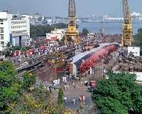 Two Indian sailors die as warship tips over in Mumbai dockyard