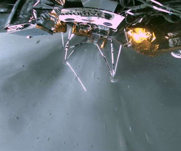 Lights out for wonky US lunar lander, for now
