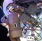 Dezhurov and Tyurin Exit ISS Via New Door