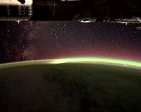 Beautiful science with astronaut aurora