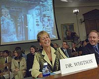NASA Astronaut Gives First Congressional Testimony From Space