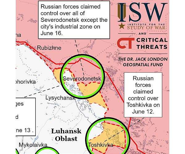 Ukraine says repulsed Russian attacks near Severodonetsk
