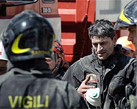 Rescue workers in Italy running on adrenaline