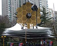 The James Webb Space Telescope Model Gets Around