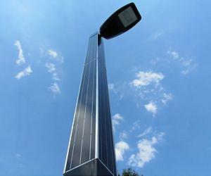 World First for Stand-Alone, Solar-Powered Lighting Column