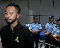 Hong Kong democracy protester given five weeks for police assault