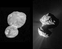 Rosetta's comet sculpted by stress