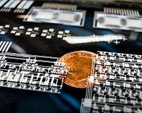 Large scale integrated circuits produced in printing press