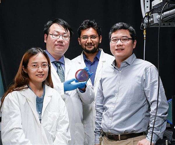 Flat, pancake-sized metalens images lunar surface in an engineering first