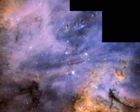 Wispy Dust And Gas Paint Portrait Of Starbirth
