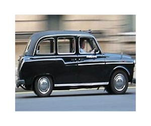 London black taxis turn white for Australia
