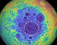 New evidence shows giant meteorite impacts formed parts of the moon's crust