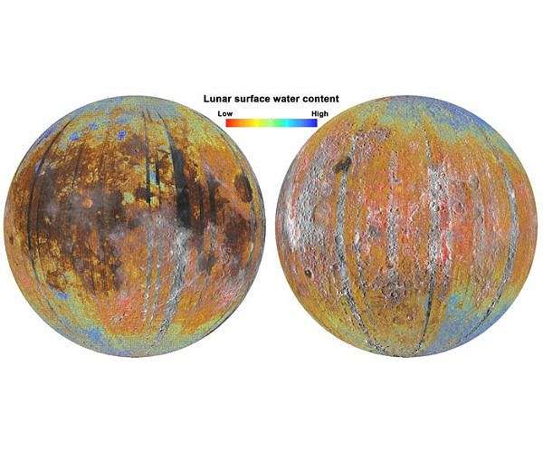 Electrons from Earth may be forming water on the Moon