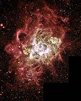 Firestorm Of Star Birth Seen In A Local Galaxy