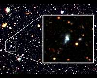 Machine learning finds a surprising early galaxy