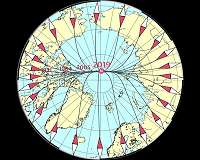 Tug-of-war drives magnetic north sprint