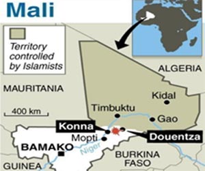 French defence minister visits troops in Mali
