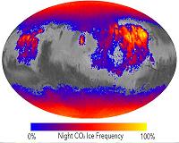 Frosty Cold Nights Year-Round on Mars May Stir Dust