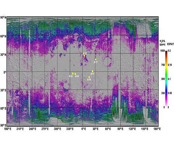 Moon water may have originated below ground