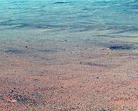 Mars rover Opportunity on walkabout near crater rim
