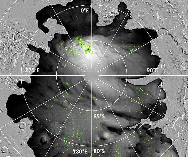 New analysis suggests lack of subglacial lake on Mars