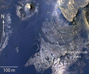 Martian Crater May Once Have Held Groundwater-Fed Lake