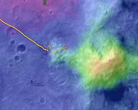 Digital Elevation Map of Spirit's Trek