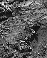 Opportunity Snaps A Fine Example Of A 'Festoon' Pattern In Meridiani Outcrop