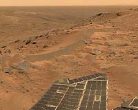 Spirit Finds New Rock Type; Opportunity Hastens Towards Erebus