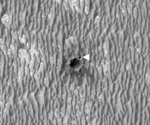 Opportunity Approaching 'Concepcion' Crater Rim
