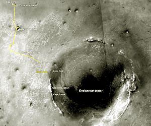 Opportunity Runs the First Martian Marathon