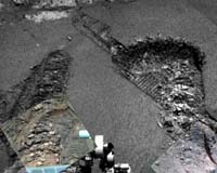 Opportunity Digging Out Of Dune One Klick From Victoria