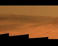 Opportunity is exploring the west rim of Endeavour Crater