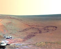 Opportunity climbing steeper slopes to reach science targets