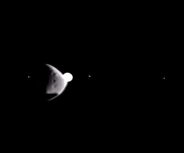Mars and Jupiter moons meet