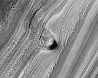 HiRISE Camera Reveals Rare Polar Martian Impact Craters