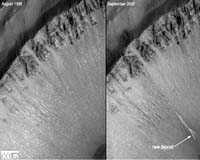 NASA Images Suggest Water Still Flows In Brief Spurts On Mars