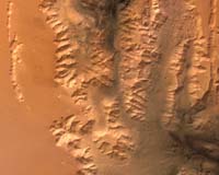 Tithonium Chasma, Valles Marineris, On Mars