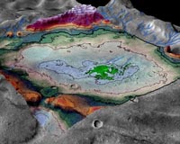 Salt flat indicates some of the last vestiges of surface water on Mars
