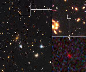 NASA Telescopes Spy Ultra-Distant Galaxy