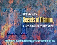 Unlocking Titanium's Secrets Will Aid Hydrogen Storage
