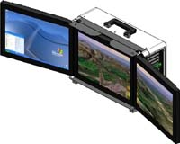 MaxVision Redefines Portable NLE Computer With Triple 19-Inch Folding LCD