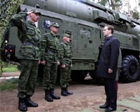 Russia's Medvedev inspects nuclear missiles